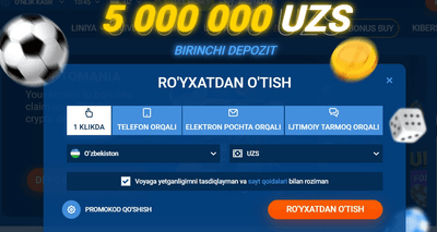 MostBet UZ-da ro‘yxatdan o‘tish usullari