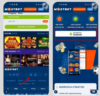 Mostbet APK qanday yuklab olinadi va o‘rnatiladi?